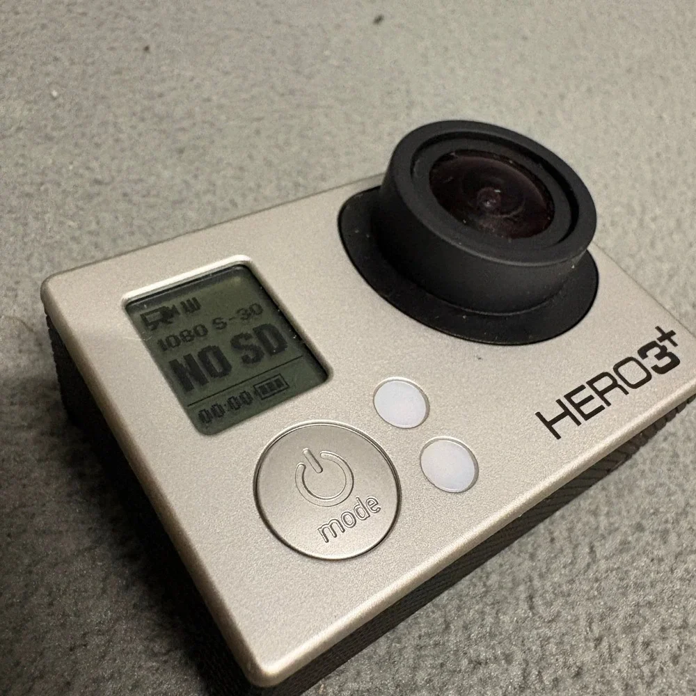 GoPro HERO3+ Action Camera Silver Black Excellent Condition With Case
